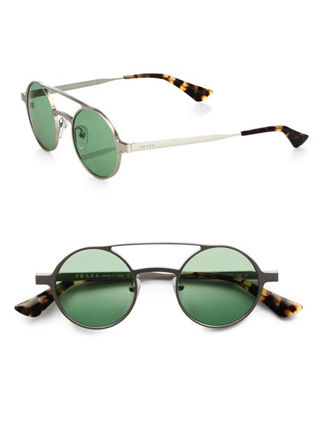 prada round sunglasses|Prada round sunglasses men.